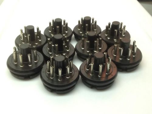 Trw tube cinch (10 ) connectors octal 8 pin plugs p/n 8pb (see store for more) for sale