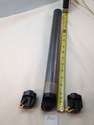 1 USED KENNAMETAL 1-1/2&#034; CARBIDE BORING BAR. W/ 3 REMOVABLE INSERT HEAD (J160)