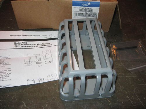 &#034; New in Box &#034; Johnson Controls Silver Aluminum Thermostat Guard  GRD10A-601