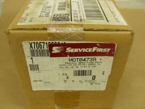 SERVICE FIRST FAN MOTOR MOT 04739 1/2 HP, 850 RPM - NEW SEALED