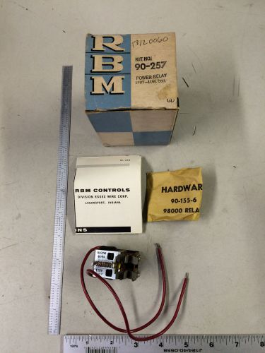 RBM Essex 90-257 Power Relay 2PDT-115V Coil NOS - I2115