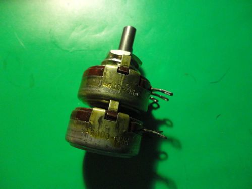 1PC. DUAL ALLEN BRADLEY POT 600 OHM / 2K LINEAR 2WATT TYPE J POTENTIOMETER