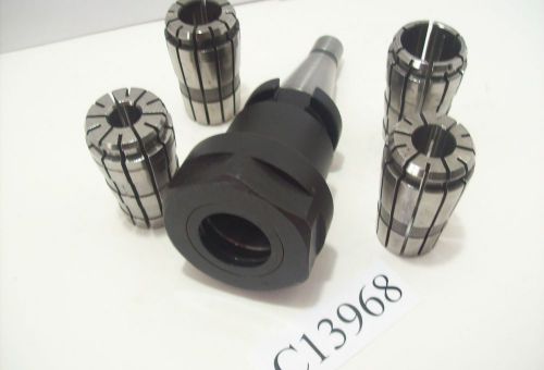 Tg100 nmtb 30 qc quick change collet chuck w/ four tg 100 collets qc30  #c13968 for sale