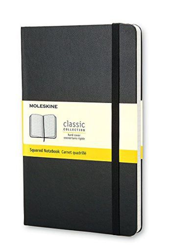 Moleskine Classic Notebook Large Squared Black Hard Cover (5 x 8.25) (Classic...