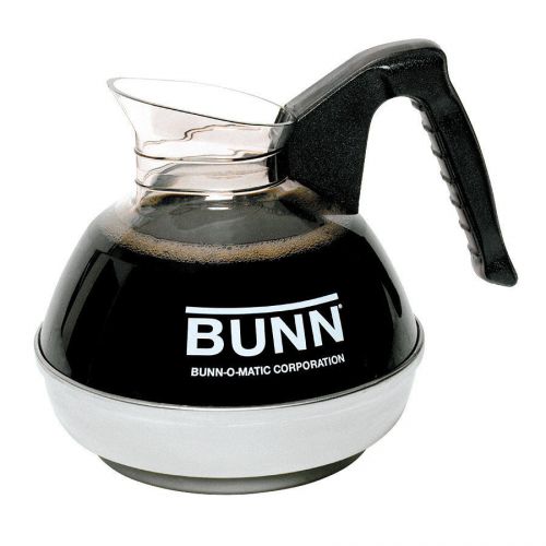 BUNN SET OF 6 EASY POUR 64OZ COFFEE DECANTERS W/ BLACK HANDLE - EASYPOUR-0106