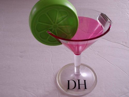 Scotch magic tape dispenser w/tape cosmopolitan martini  glass/personalized for sale