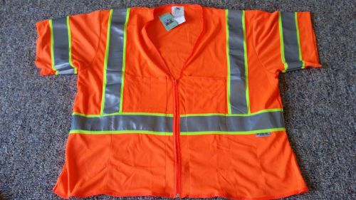 CONDOR 1YAU6 Cool Dry Hi Vis Vest, Class 3 Level 2 Orange