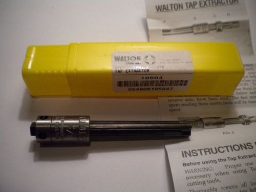 New walton 10504 1/2&#034; (12mm) tap extractor 4 - flute ...free shipping!!... for sale