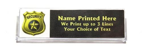 Security Badge Custom Name Tag Badge ID Pin Magnet for Guards Campus Office