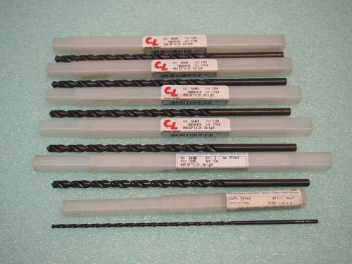 6 Chicago Latobe  HS Drills  17/64&#034;, 1/4&#034;, 1/8&#034;