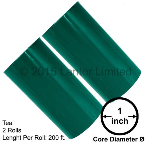 Hot Stamp Foil Stamping Tipper Kingsley 2Rolls 3&#034;x200ft Teal#YED-5400-S2-1&#034;#