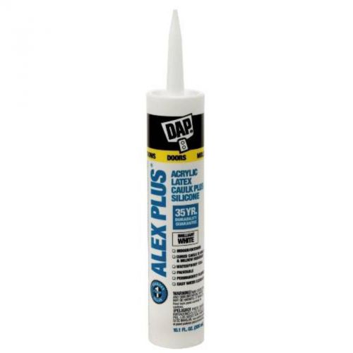 Alex Plus Acrylic Latex Plus Silicone Caulk White Dap Inc Adhesive Caulk 18152