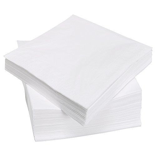 Perfect Stix White Napkins -500ct Beverage Napkins, Paper White, 1-Ply (Pack of