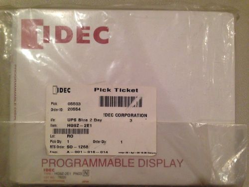 IDEC HG9Z-2E1 Touchscreen Protective Cover for HG2F Series HMI O/I NEW in Pkg!