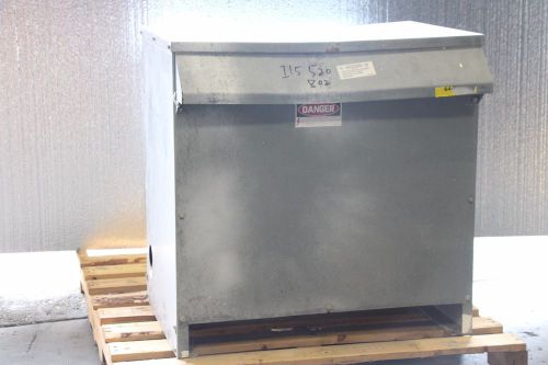 Square D 75T6H 75KVA 34349-28212-025 3-Phase HV 480 LV 180 Transformer