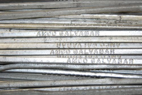 Amco Galvabar, 22# ,  75 BARS 1/4&#034; x 1/4&#034; x 13 1/2&#034; Long  NEW