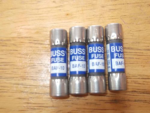 BAF-10 - QTY 2 FUSES - BUSSMANN  NEW