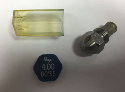 HAGO 4.00 GPH 80° SS SEMI SOLID NOZZLE (40080SS, 23420, 030G2326)