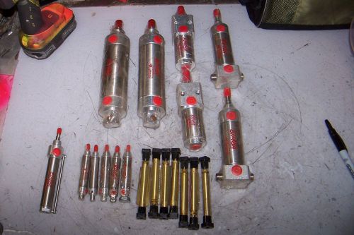 (19) NEW BIMBA CLIPPARD PNEUMATIC CYLINDERS 1/4&#034; 10-32 NPT MODEL 3SS-1 313-DXP