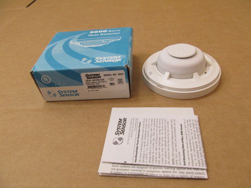 1 nib system sensor 5604 heat detector single 194 degrees fixed temp for sale