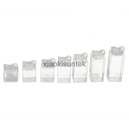 7pcs Retail Acrylic Ring Jewelry Display Stand Holder Showcase ORGANIZER