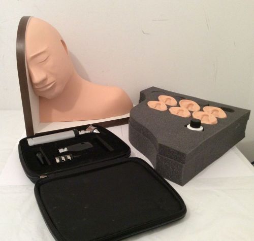 NASCO LIFEFORM EAR EXAMINATION SIMULATOR #LF1019 &amp; ADC OTOSCOPE/OPTHALMOSCOPE