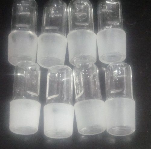 Lot of 8 pcs. Corning st19 Hollow Barrelhead Glass Stoppers