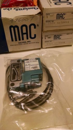 Lot of 3 MAC Solenoid Valve 132B-611BAAA 24 VDC 8.5 Watts