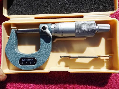 Mitutoyo *mint!* 103-259 0-1&#034; outside micrometer! for sale