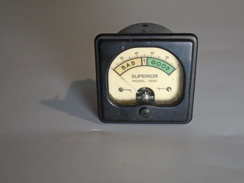 SUPERIOR TUBE TESTER METER