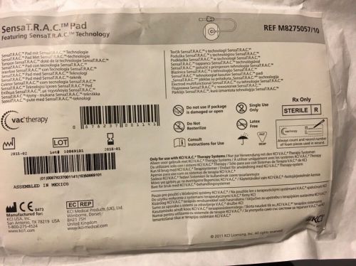 New SensaT.R.A.C Pad Wound Vac Therapy M8275057/10