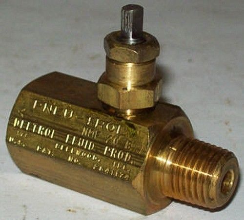 Deltrol Pneu-trol 1/4&#034; Brass Needle Valve NMF20B