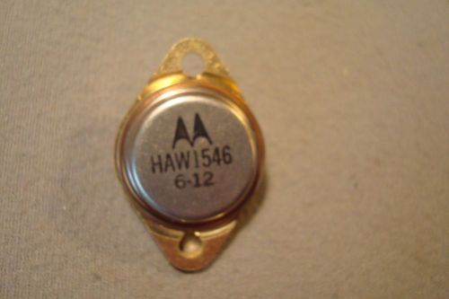 LOT OF 2 MOTOROLA TRANSISTOR, GOLD LEADS, HAW 1546, 6-12, NEW OLD STOCK