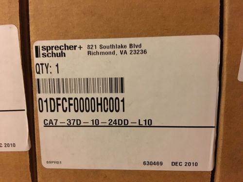 NEW SPRECHER &amp; SCHUH Contactor CA7-37D-10-24DD-L10 37 Amp 24 VDC 3 Pole