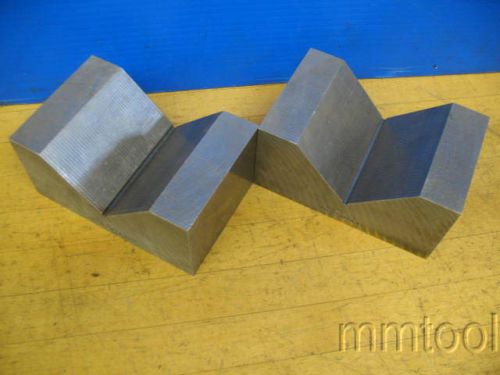 ~2~ LARGE ANTON 5-1/4&#034; X 3-3/8&#034; X 2-1/2&#034; MAGNETIC TRANSFER &#034;V&#034; BLOCKS MV-4-64