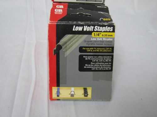 Staples Gardner Bender Low Volt 1/4&#034; 6.35mm cat 5 cat 6 RG-59 Wire cable CAT 5E