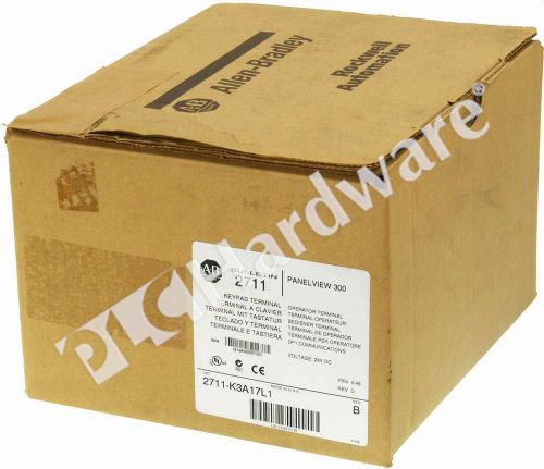 New Allen Bradley 2711-K3A17L1 /B PanelView 300 Monochrome Key/RS232(DF1)