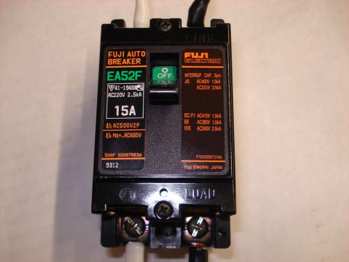 FUJI ELECTRIC EA52F AUTO BREAKER 220V, 15Amp