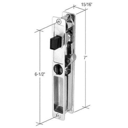 CRL Chrome Flush Mount Handle Set with 6-1/2&#034; Screw Holes for Crossly Doors