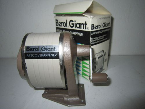 Berol-Giant Apsco No. AP 806 Pencil Sharpener - 6 Hole in Original box