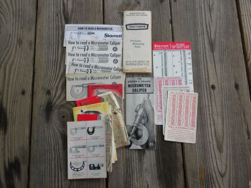 Lot Misc Measuring Tool (Starrett,Brown&amp;Sharpe,Craftsman) Documents