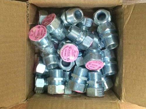 25 Appleton CG5075S 3/4&#034; Steel Cable/Cord Connector, Strain relief, Liquidtight