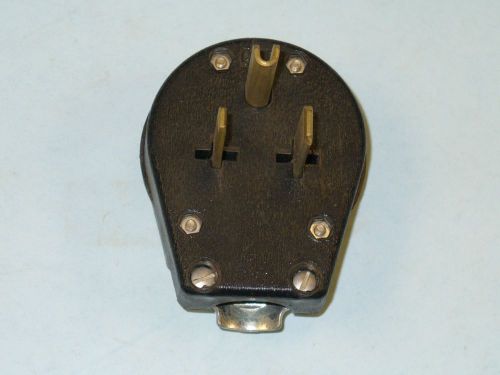 220V MALE PLUG 3 PRONG POLE 50A 125/250V 3P 3W EAGLE BRAND