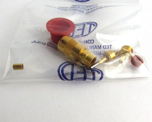 TED PC-209-E89-1 Coax Connector Plug RF Bayonet Gold 5935-01-007-6384 =NOS=