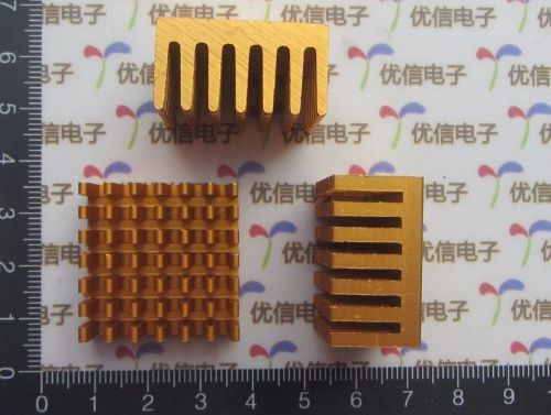 2pcs golden 28*28*15mm copper heatsink heat sink thermal routing cpu heatsink for sale