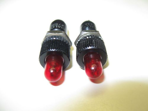 (2) DIALCO 7538 Neon Panel Mount Indicator Pilot Lights