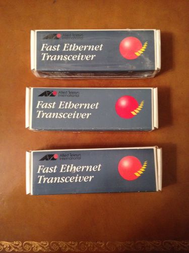 (3) ATI Allied Telesyn International Fast Ethernet Transceiver MX300TX