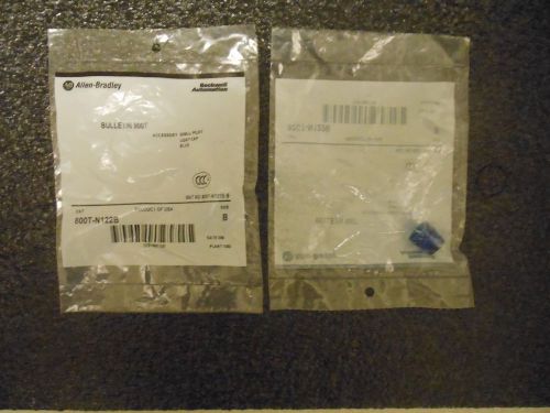 ALLEN BRADLEY 800T-N122B PILOT LIGHT BLUE CAPS/LENS (LOT OF 2) *NIB*