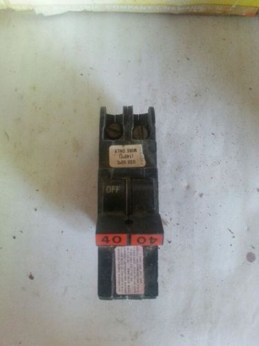 Federal Pacific 40 Amp 2 Pole Breaker #NC0240