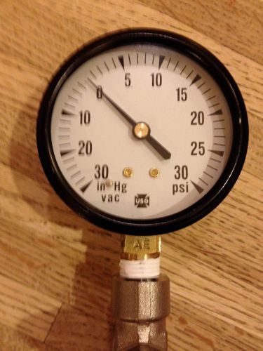 Usg 30 hg / 30 psi pressure gauge 2.75&#039;&#039; dia dial  1/2&#034; npt for sale